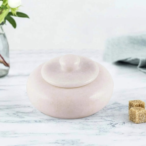 White Marble Salt & Pepper Pot