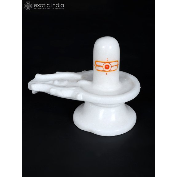 White Marble Shiva Linga