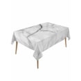 thumbnail image 1 of White Marble Table Cloth, Modern Geometric Abstract Minimalist Crack Waterproof Tablecloth for Rectangle Tables, Reusable Washable Fabric Table Cover for Restaurant Kitchen Dining Tables 54"x108", 1 of 6
