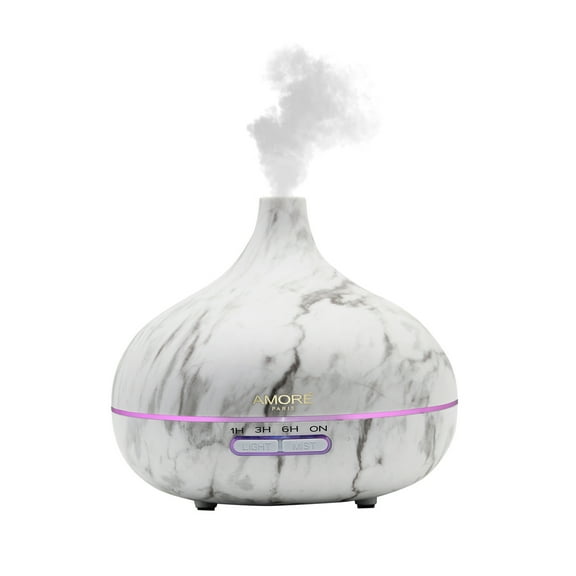 White Marble Ultrasonic Essential Oil Diffuser (300 mL)