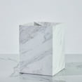thumbnail image 1 of White Marble Wastebasket - Bath Accessories, Natural Trash Can, Bath Decor, and Sturdy Bathroom Accessories, 1 of 6
