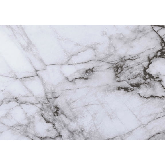 White Marble-look Top | Ideal for Entryway Use | Uncluttered and Stable Support