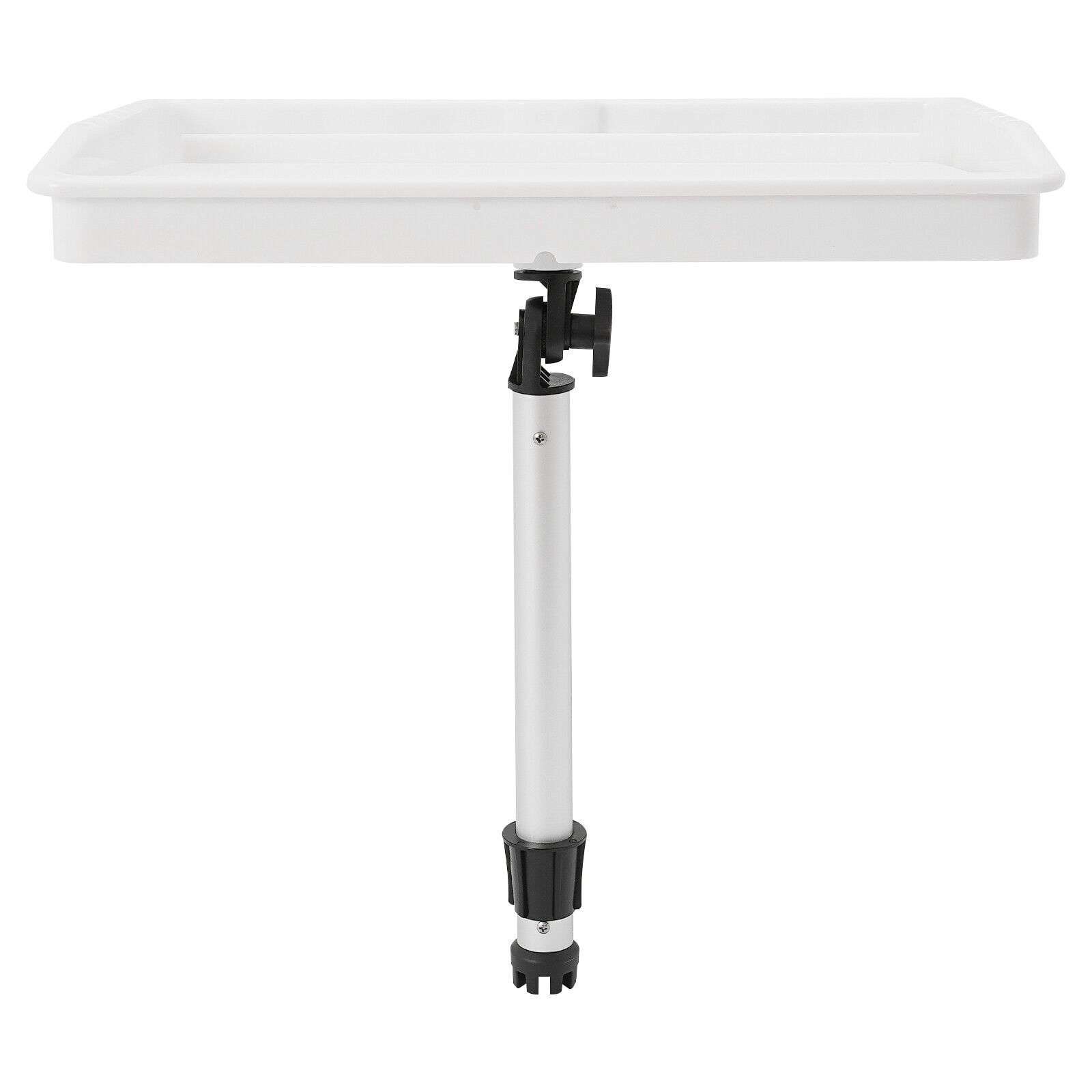 White Marine Cutting Board - Adjustable Angle Boat Table with Knife Slots & Drain Hole - Corrosion Resistant PP/Aluminum Design
