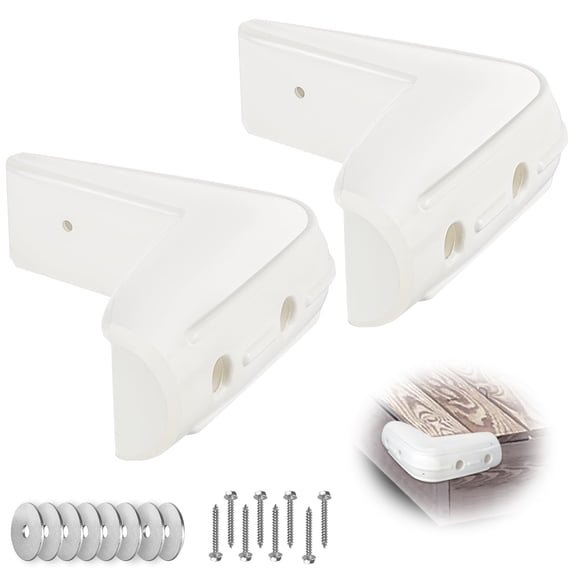 White Marine-grade Vinyl Inflatable Dock Corner Bumper Guard 2-pack