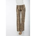 thumbnail image 1 of White Mark 125-Brown Sneak Printed Palazzo Pants - Small - Womens Fashion Clothing, 1 of 1