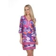 thumbnail image 1 of White Mark 808-012-F-124-M Womens Carmen Dress, Purple & Orange - Medium, 1 of 1