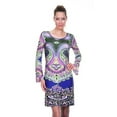 thumbnail image 1 of White Mark 809-014-A-240-M Womens Eleanor Dress, Royal & Green - Medium, 1 of 1