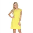 thumbnail image 1 of White Mark 837-05-M Pelagia Dress, Yellow - Medium, 1 of 6