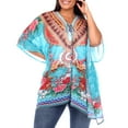 thumbnail image 1 of White Mark Casual Cover-up Tunic Top (Women's Plus), 1 of 5