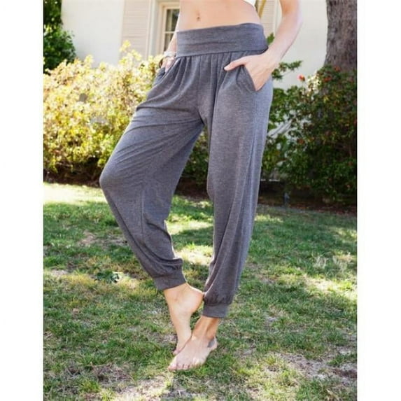 White Mark Harem Pants, Gray - Extra Large