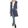 thumbnail image 1 of White Mark Long Hooded Puffer Vest (Women's & Women's Plus), 1 of 5