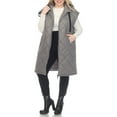 thumbnail image 1 of White Mark Long Hooded Puffer Vest (Women's & Women's Plus), 1 of 5