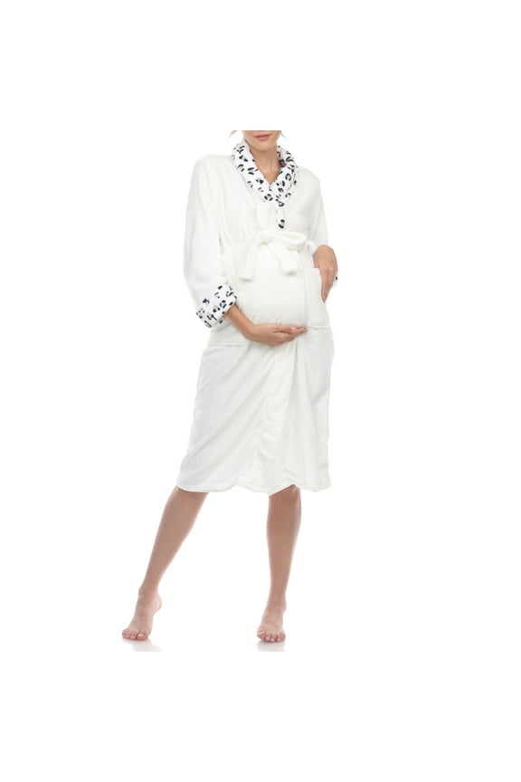 Long Sleeve Maternity Robe (Maternity & Maternity Plus)