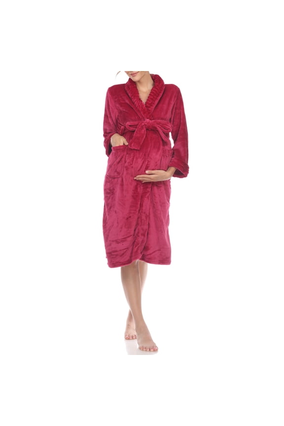 Long Sleeve Maternity Robe (Maternity & Maternity Plus)