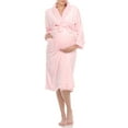 thumbnail image 1 of White Mark Long Sleeve Maternity Robe (Maternity & Maternity Plus), 1 of 4