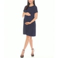 thumbnail image 1 of White Mark Maternity Asymmetrical Waistline Dress, Women's, S-3X, 1 of 5