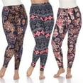 thumbnail image 1 of White Mark PACK 174 Grey Plus Size Leggings - One Size - Pack of 3, 1 of 23