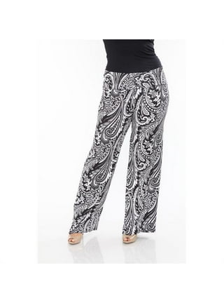 White plain cotton palazzo pants - ETHNICALLY YOURS - 3209185