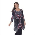 thumbnail image 1 of White Mark Plus Multi-Color Tunic Top, 1 of 3
