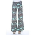 thumbnail image 1 of White Mark Printed Palazzo Pants, 91 -Mint Paisley - Small, 1 of 1