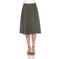 thumbnail image 1 of White Mark Saya Flare Skirt Womens High Waist A-Line with Pockets Size X, 1 of 5