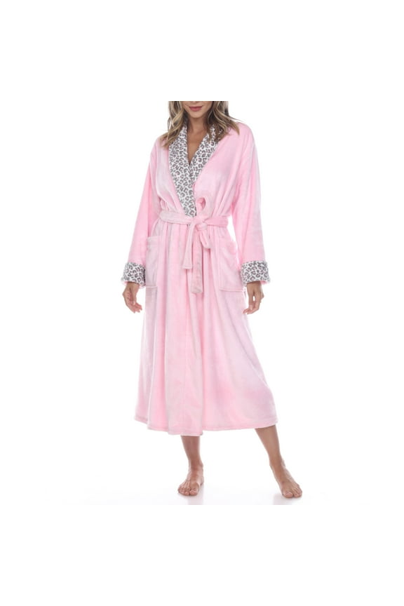 Soft Long Sleeve Plush Robe (Women's & Women's Plus)