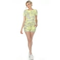 thumbnail image 1 of White Mark Women's 2 Piece Top & Shorts Lounge Set, 1 of 6
