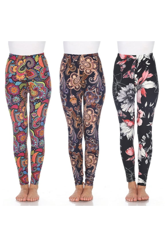 Women's 3 Pack of Printed Leggings