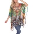 thumbnail image 1 of White Mark Women's Animal Print Caftan, 1 of 5