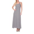thumbnail image 1 of White Mark Women's Backless Striped Scoop Neck Maxi Dress, 1 of 5