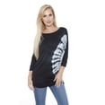 thumbnail image 1 of White Mark Women's Banded Dolman Tie-Dye Top, 1 of 5