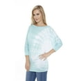 thumbnail image 1 of White Mark Women's Banded Dolman Tie-Dye Top, 1 of 4