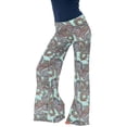 thumbnail image 1 of White Mark Women's Bohemian Paisley Printed Palazzo Pants, 1 of 3