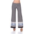 thumbnail image 1 of White Mark Women's Border Print Palazzo Pants, 1 of 4