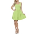 thumbnail image 1 of White Mark Women's Bright Fit and Flare Mini Dress, 1 of 3
