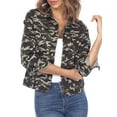 thumbnail image 1 of White Mark Women's Camo Denim Jacket, 1 of 5