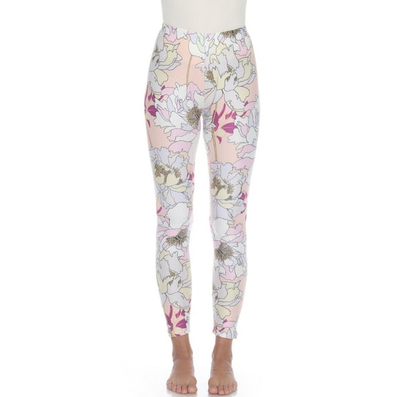 White Mark Women's Casual Tropical Leggings