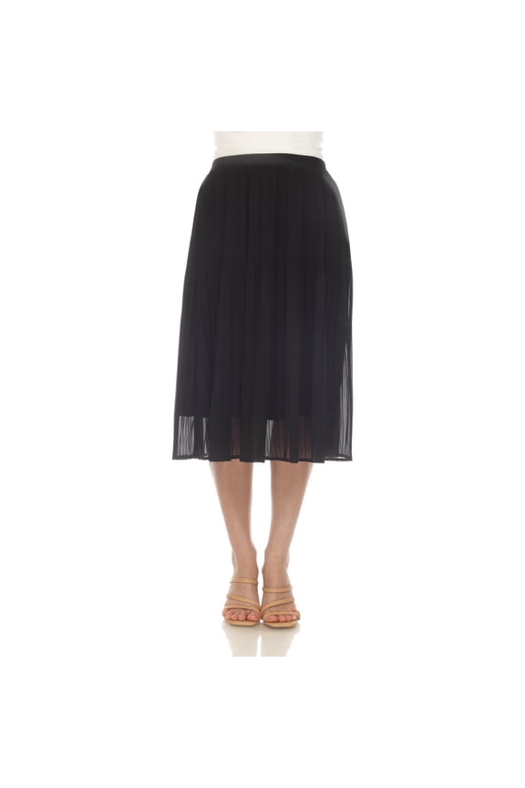 Women's Chiffon Pleated Midi Skirt