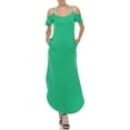 thumbnail image 1 of White Mark Women's Cold Shoulder Maxi Sundress, Sizes S-XL, 1 of 6