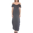 thumbnail image 1 of White Mark Women's Cold Shoulder Maxi Sundress, Sizes S-XL, 1 of 6