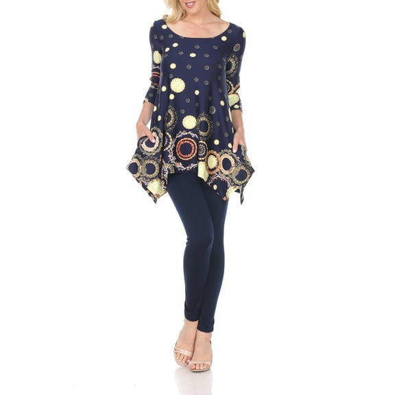 White Mark Women's Erie Tunic Top