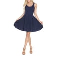thumbnail image 1 of White Mark Women's Fit and Flare Mini Dress, 1 of 3