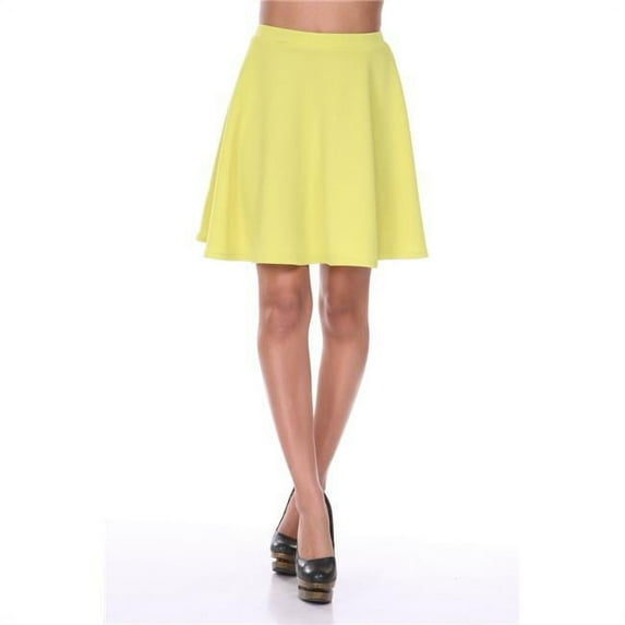 White Mark Women's Flared Mini Skirt