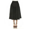thumbnail image 1 of White Mark Women's Flared Tweed Skirt, 1 of 6