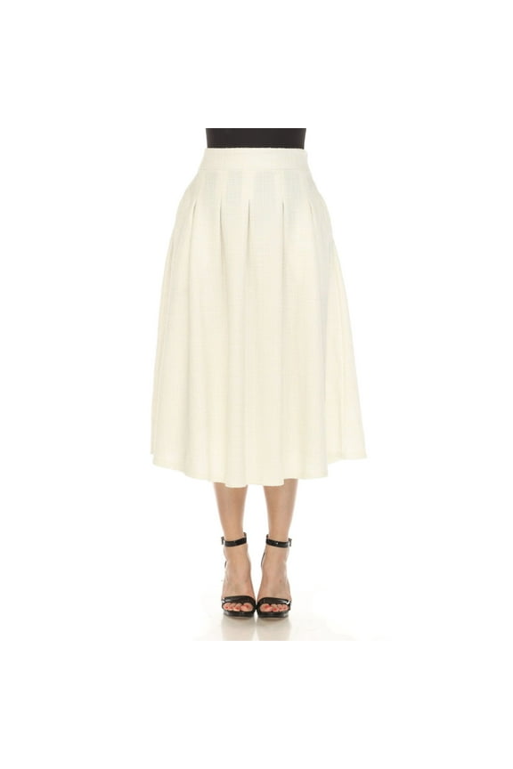 Women's Flared Tweed Skirt