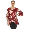thumbnail image 1 of White Mark Women's Floral Blanche Tunic Top, 1 of 5