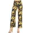 thumbnail image 1 of White Mark Women's Floral Gold Palazzo Pants, 1 of 6