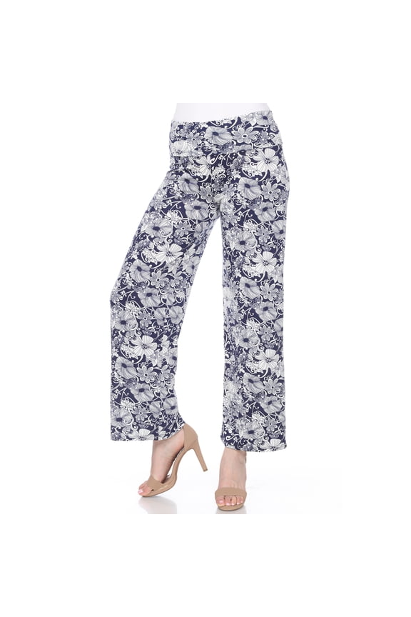 Women's Floral Paisley Palazzo Pants