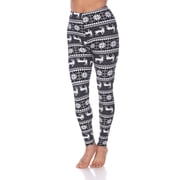 White Mark Women's Holiday Printed Leggings