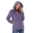 thumbnail image 1 of White Mark Women's Hooded Sherpa Jacket, 1 of 5